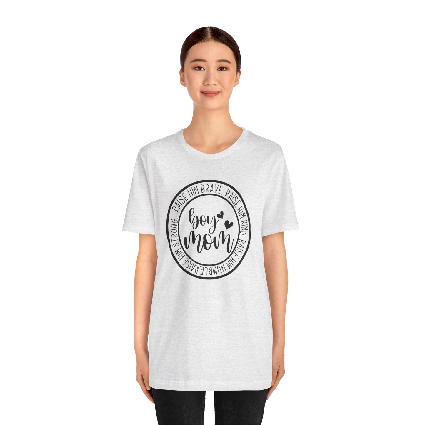 Women's Boy Mom T Shirt Unisex Jersey Short Sleeve Tee Women's T Shirt