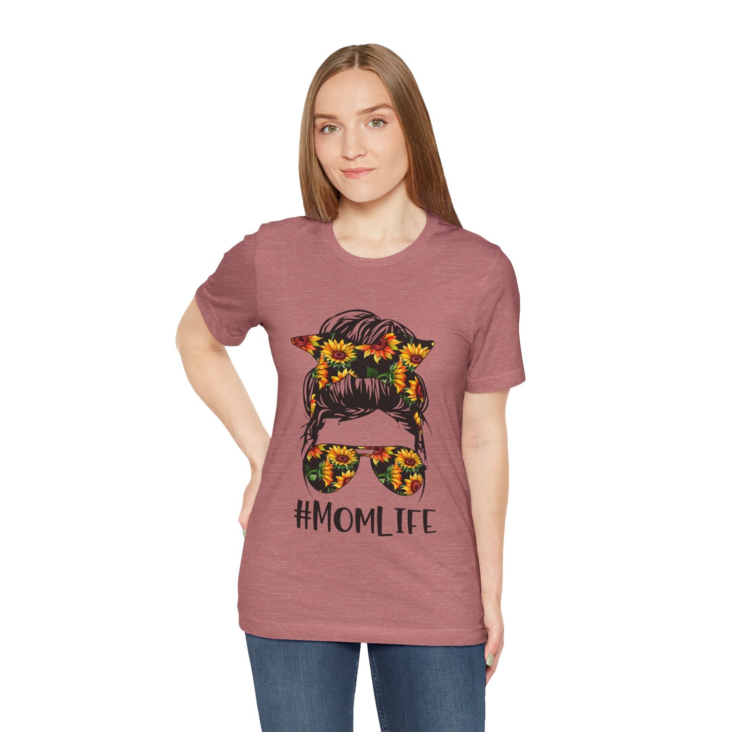 #MOMLIFE Trendy Women's T Shirt Unisex Jersey Short Sleeve Tee Mom Tee
