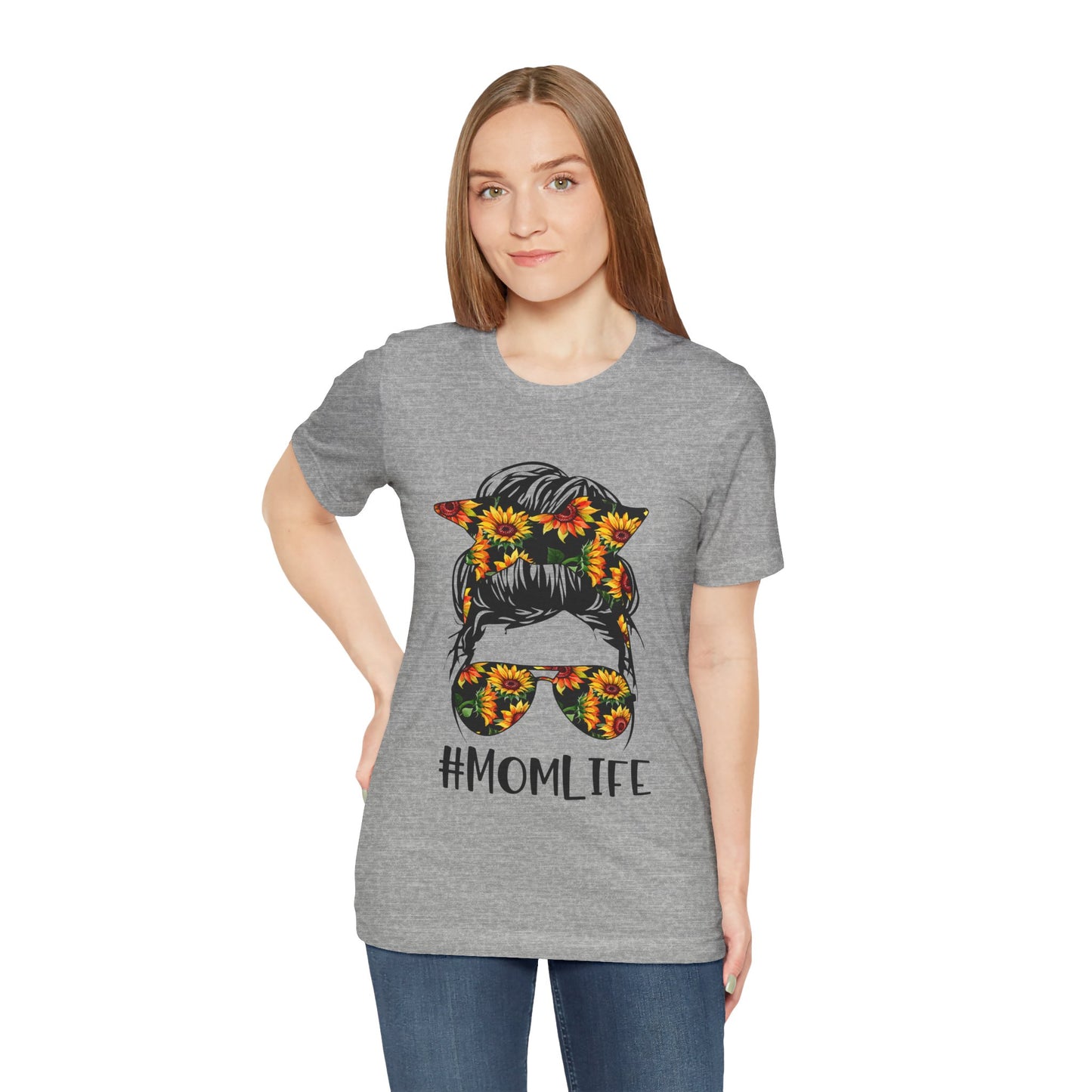 #MOMLIFE Trendy Women's T Shirt Unisex Jersey Short Sleeve Tee Mom Tee