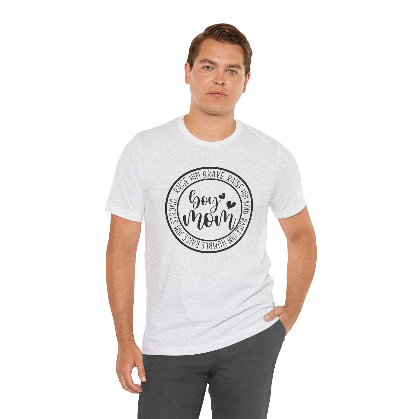 Women's Boy Mom T Shirt Unisex Jersey Short Sleeve Tee Women's T Shirt