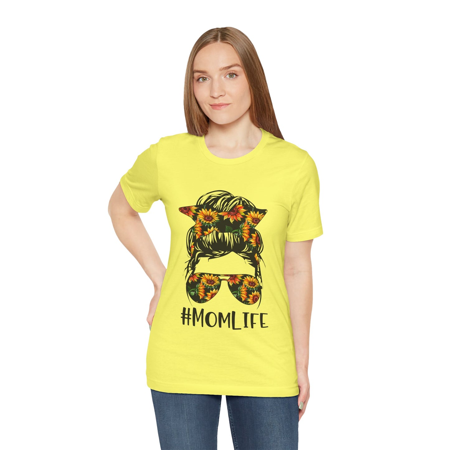 #MOMLIFE Trendy Women's T Shirt Unisex Jersey Short Sleeve Tee Mom Tee