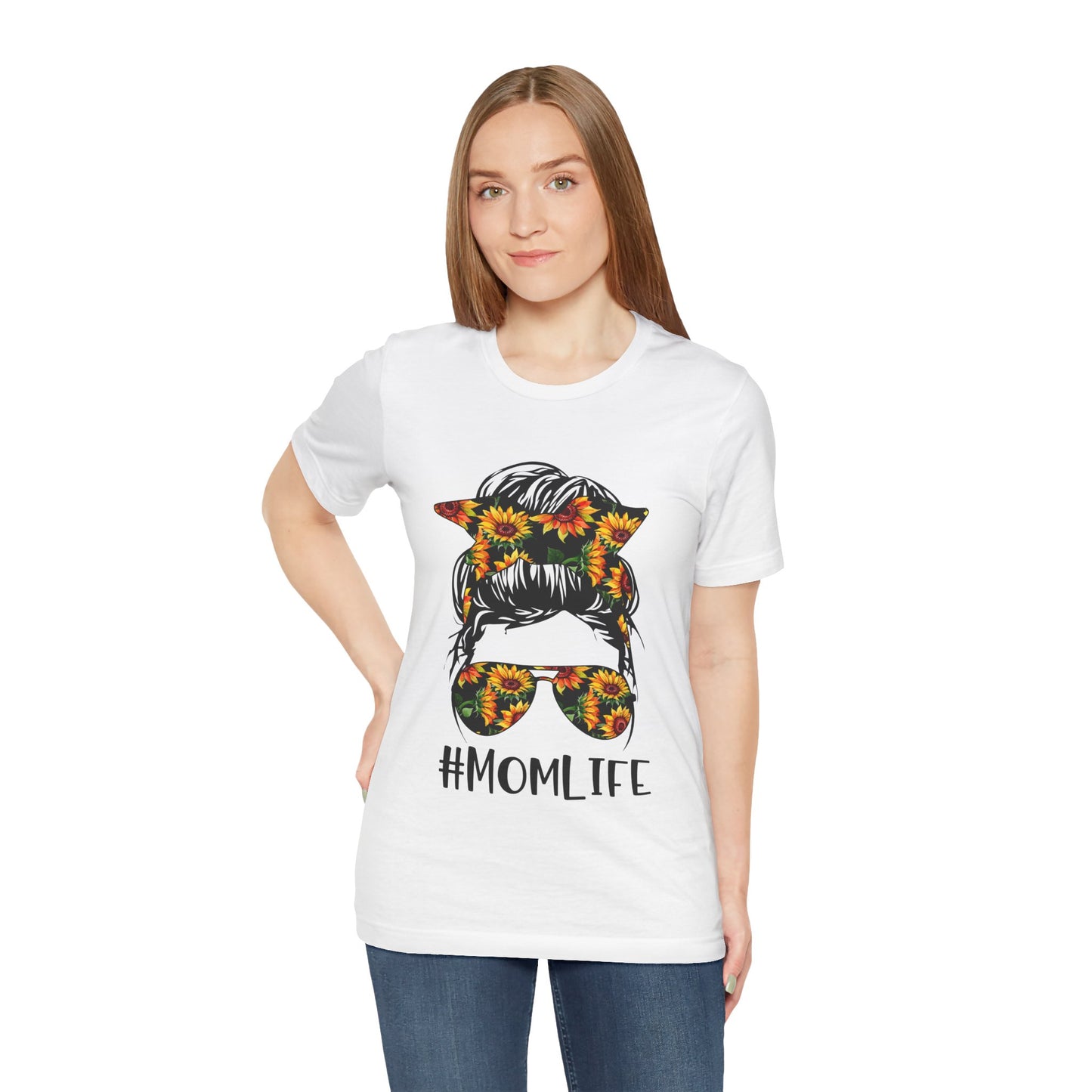 #MOMLIFE Trendy Women's T Shirt Unisex Jersey Short Sleeve Tee Mom Tee