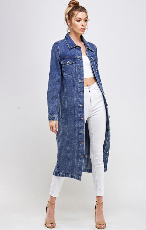 Women's Non-Stretch Three Quarter Denim Jacket
