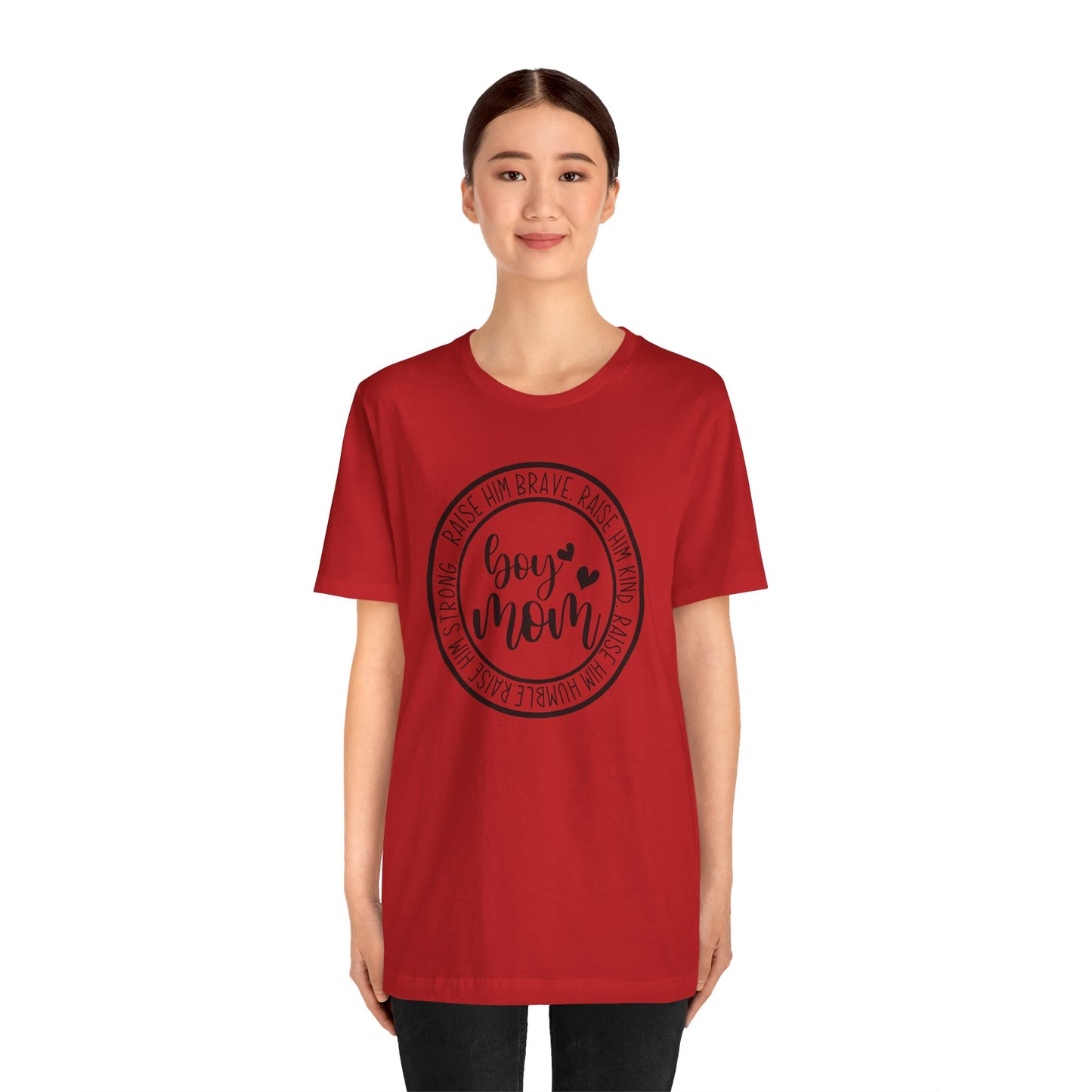 Women's Boy Mom T Shirt Unisex Jersey Short Sleeve Tee Women's T Shirt