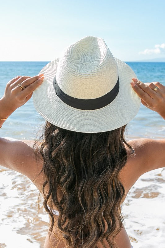 Panama Fedora Hat-Straw Sun Hat
