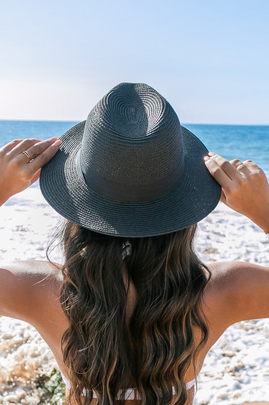 Panama Fedora Hat-Straw Sun Hat
