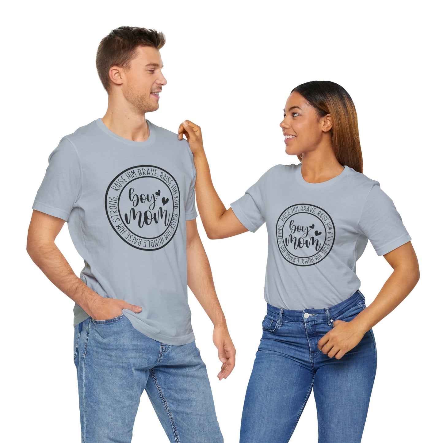 Women's Boy Mom T Shirt Unisex Jersey Short Sleeve Tee Women's T Shirt