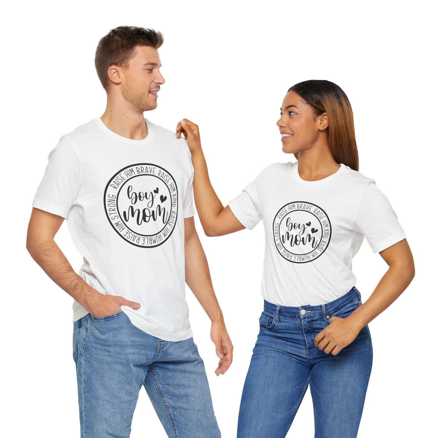 Women's Boy Mom T Shirt Unisex Jersey Short Sleeve Tee Women's T Shirt