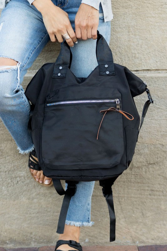 Nylon Backpack-Book Bag