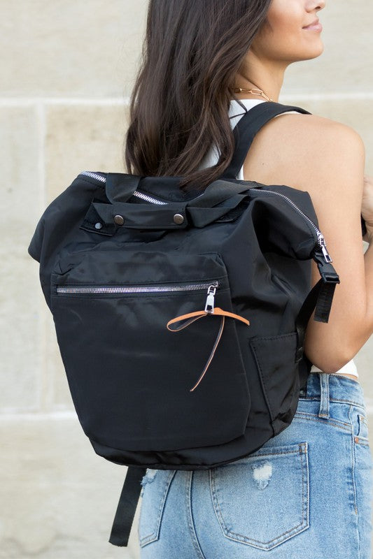 Nylon Backpack-Book Bag