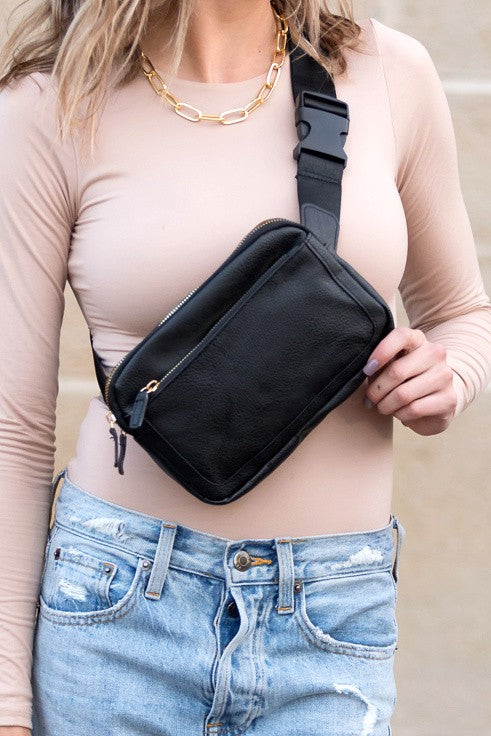 Vegan Leather Sling Bag