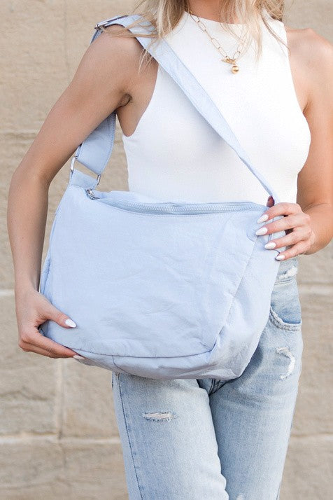 Nylon Messenger Oversized Bag-Athleisure Bag