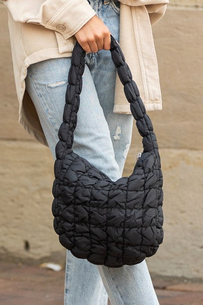Quilted Puffer Shoulder Bag