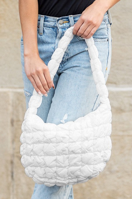 Quilted Puffer Shoulder Bag