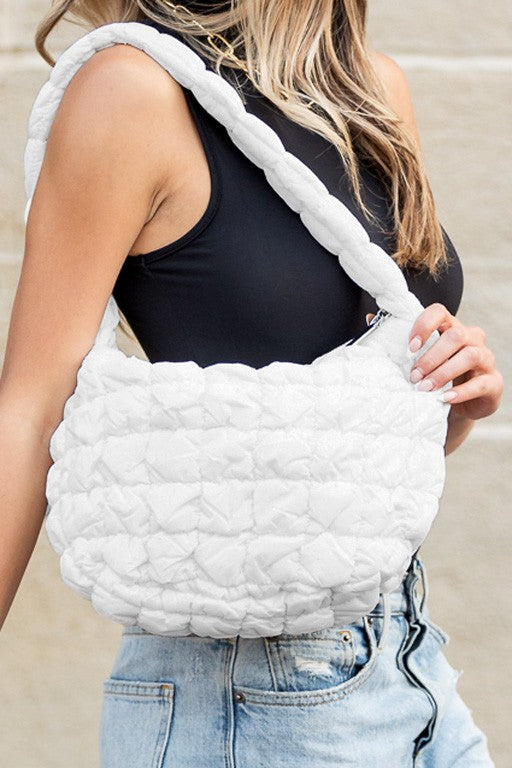Quilted Puffer Shoulder Bag