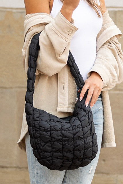 Quilted Puffer Shoulder Bag