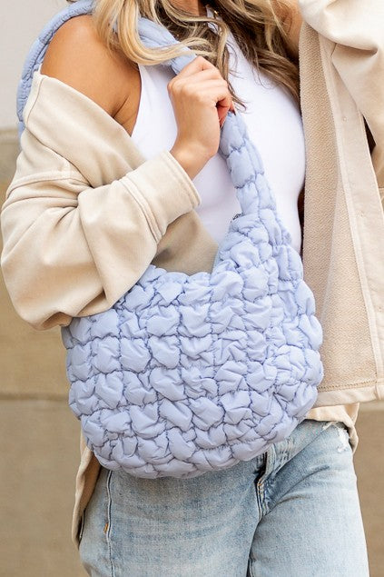Quilted Puffer Shoulder Bag