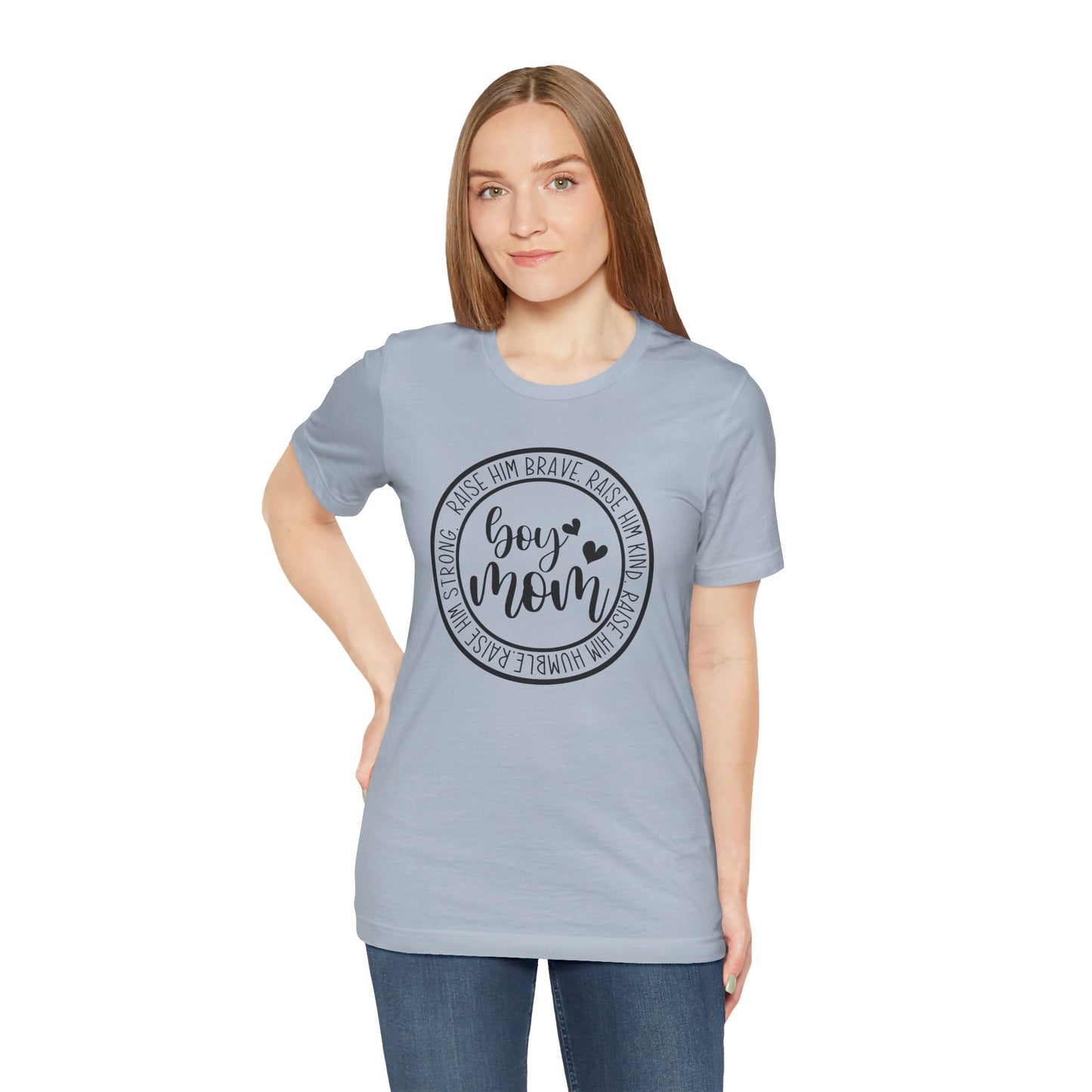 Women's Boy Mom T Shirt Unisex Jersey Short Sleeve Tee Women's T Shirt
