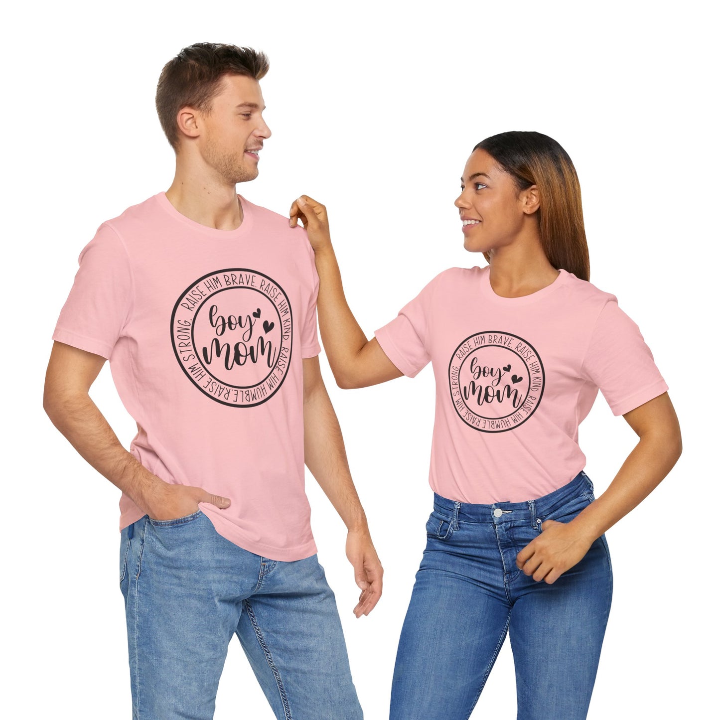 Women's Boy Mom T Shirt Unisex Jersey Short Sleeve Tee Women's T Shirt