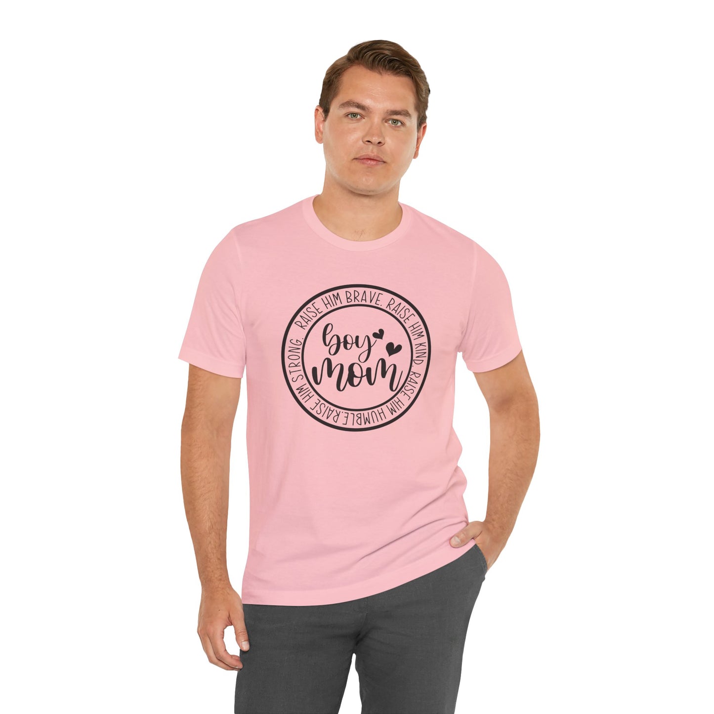 Women's Boy Mom T Shirt Unisex Jersey Short Sleeve Tee Women's T Shirt