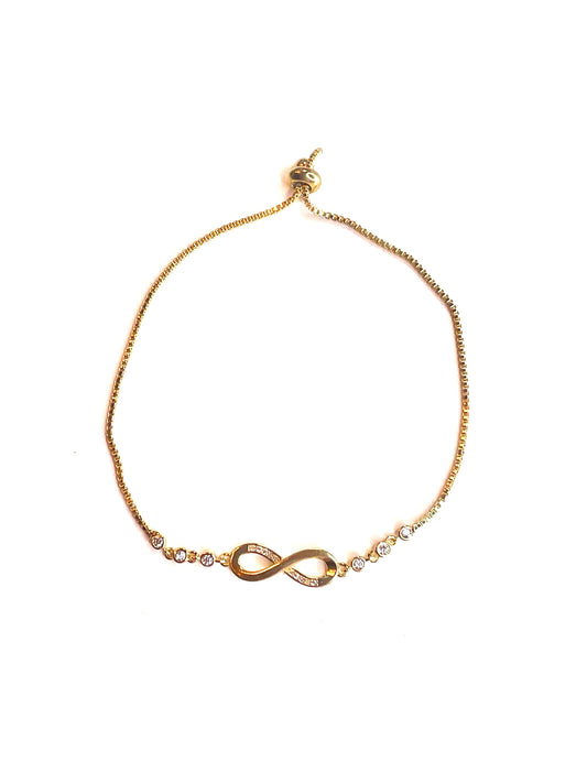 Gold Infinity Friendship Bolo Bracelet