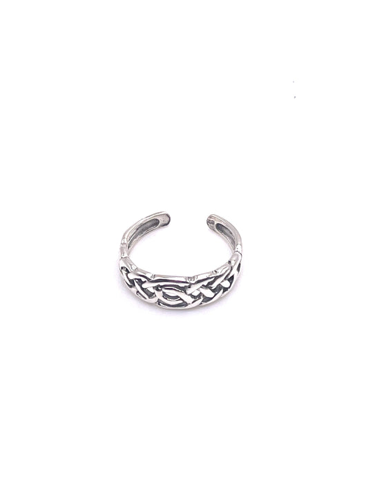 Criss Cross Sterling Silver Toe Ring