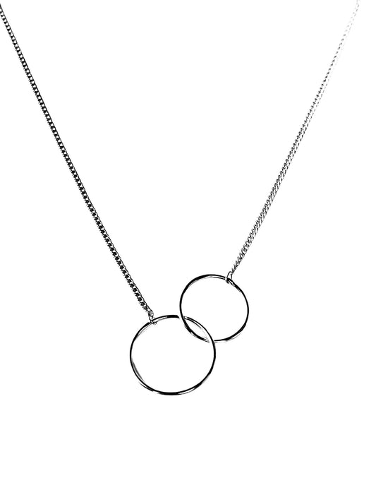 Sterling Silver Mother/Daughter Necklace