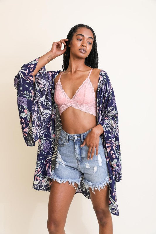 Boho Tropical Kimono