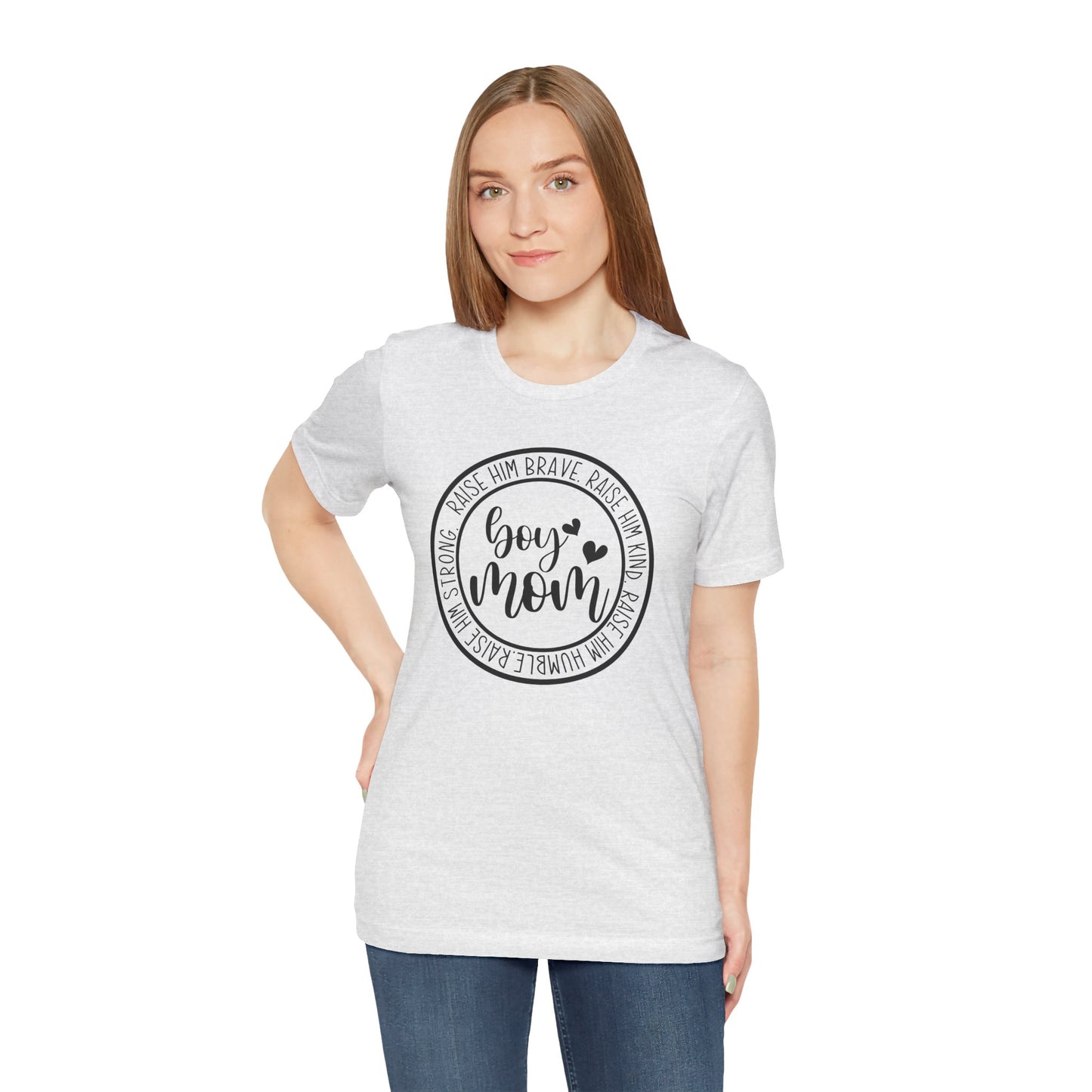 Women's Boy Mom T Shirt Unisex Jersey Short Sleeve Tee Women's T Shirt