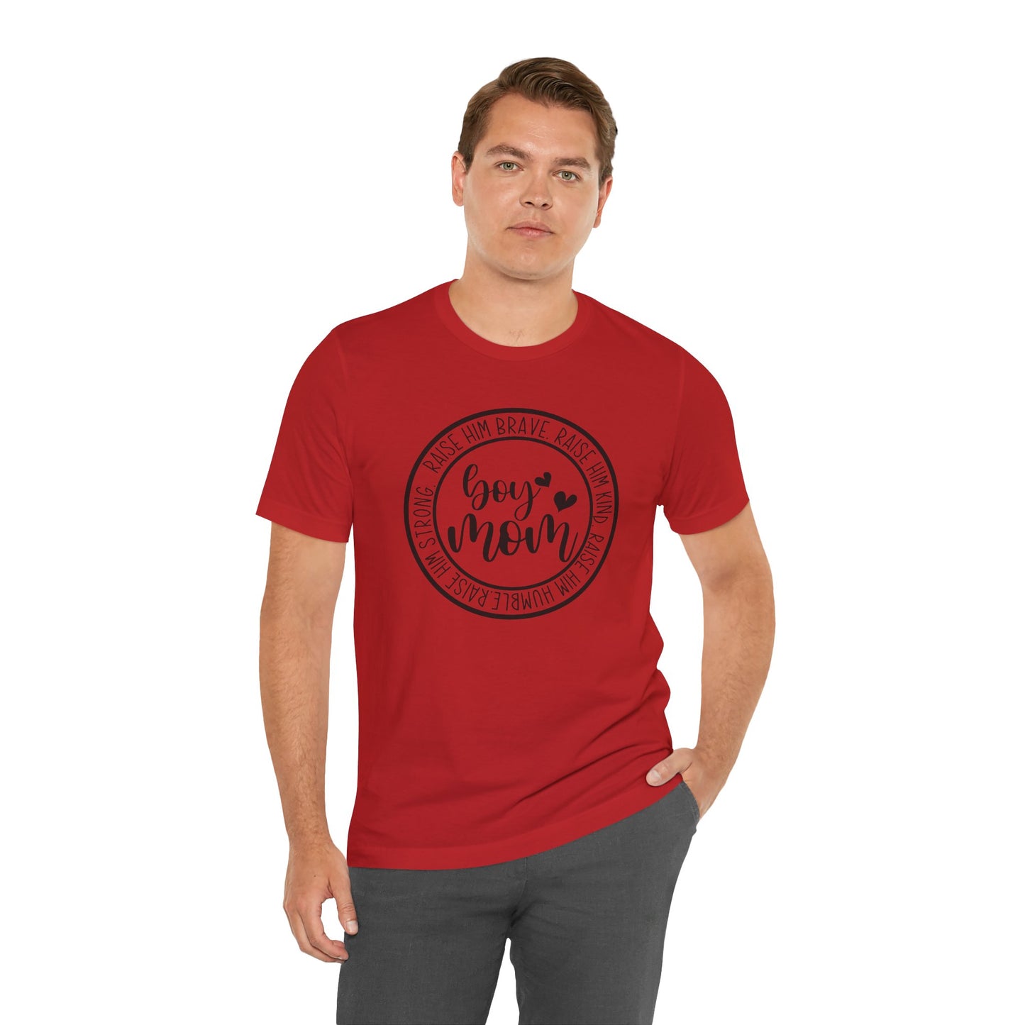 Women's Boy Mom T Shirt Unisex Jersey Short Sleeve Tee Women's T Shirt
