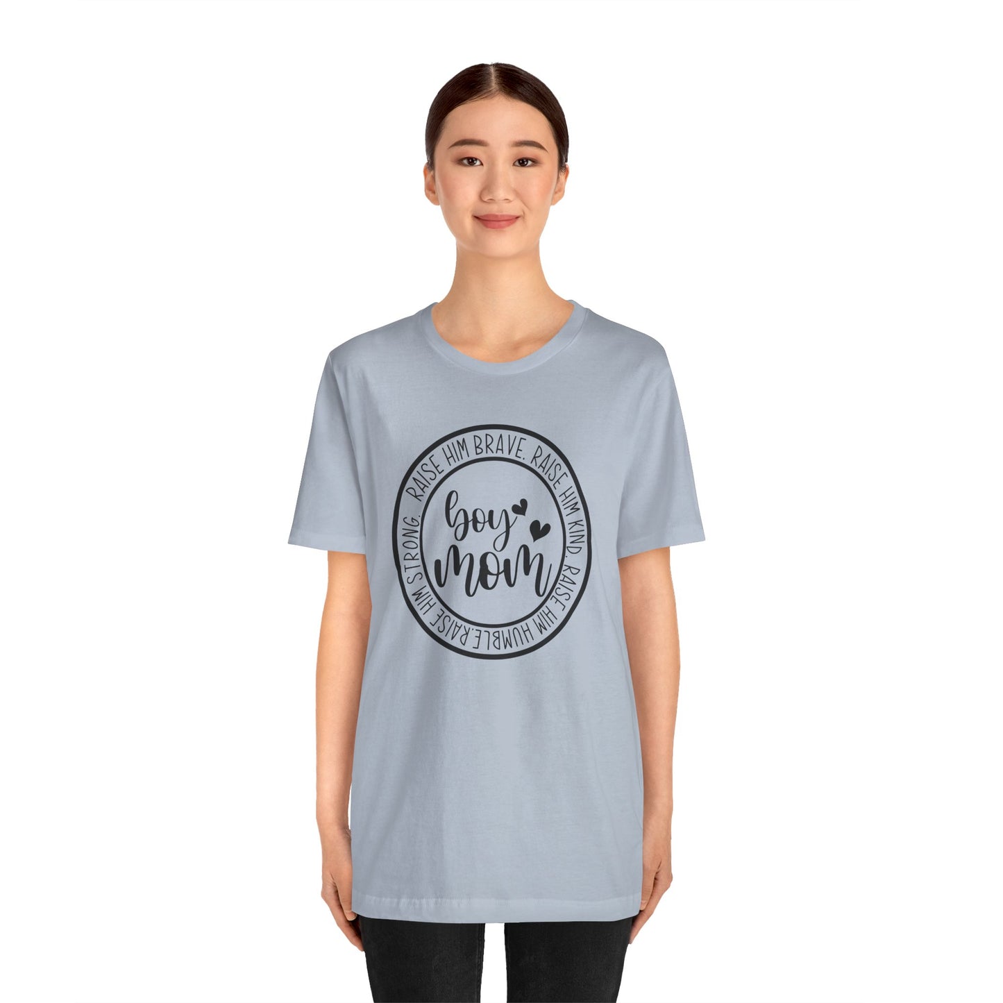 Women's Boy Mom T Shirt Unisex Jersey Short Sleeve Tee Women's T Shirt