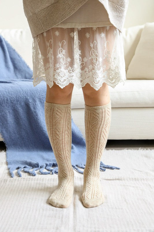 Knit Calf Socks