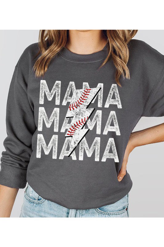 Mama Sweatshirt Baseball Fleece