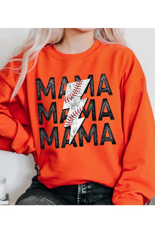 Mama Sweatshirt Baseball Fleece