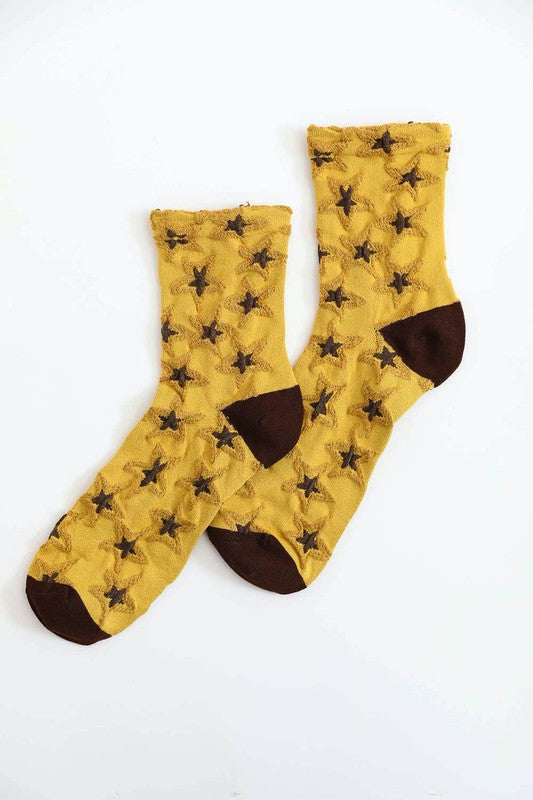 Ankle Socks-Embroidered Star