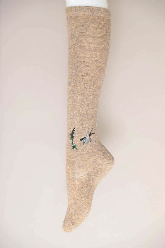 Knee High Hummingbird Socks