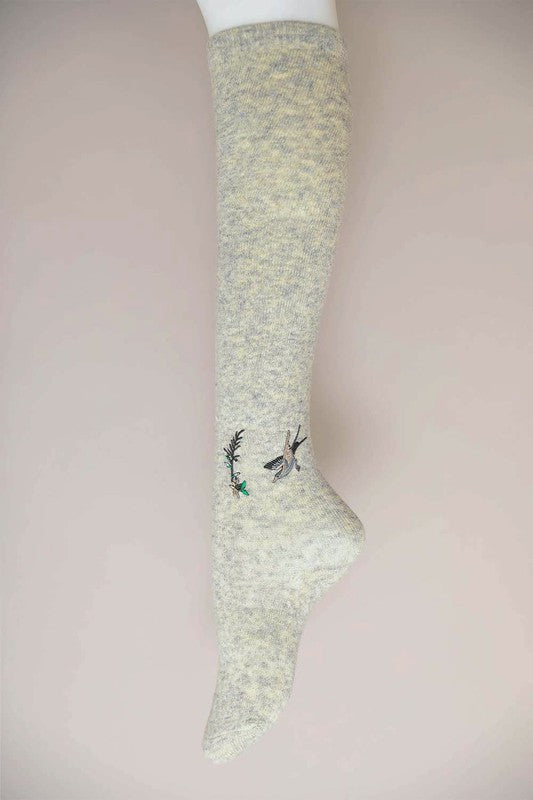 Knee High Hummingbird Socks