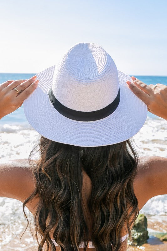 Panama Fedora Hat-Straw Sun Hat