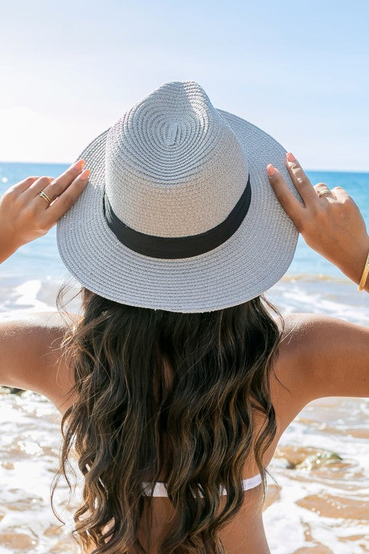 Panama Fedora Hat-Straw Sun Hat