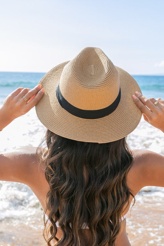 Panama Fedora Hat-Straw Sun Hat