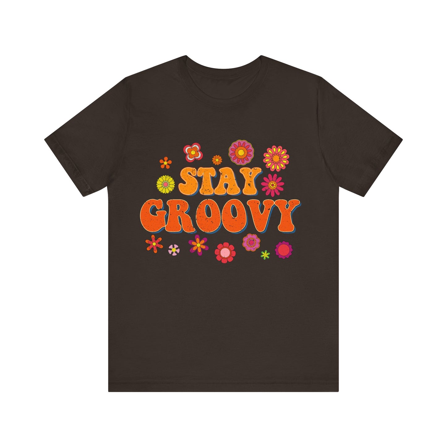 Stay Groovy Vintage Unisex Jersey Short Sleeve Tee Hippie T Shirt Boho Tee Gender Neutral Women's Men's Youth