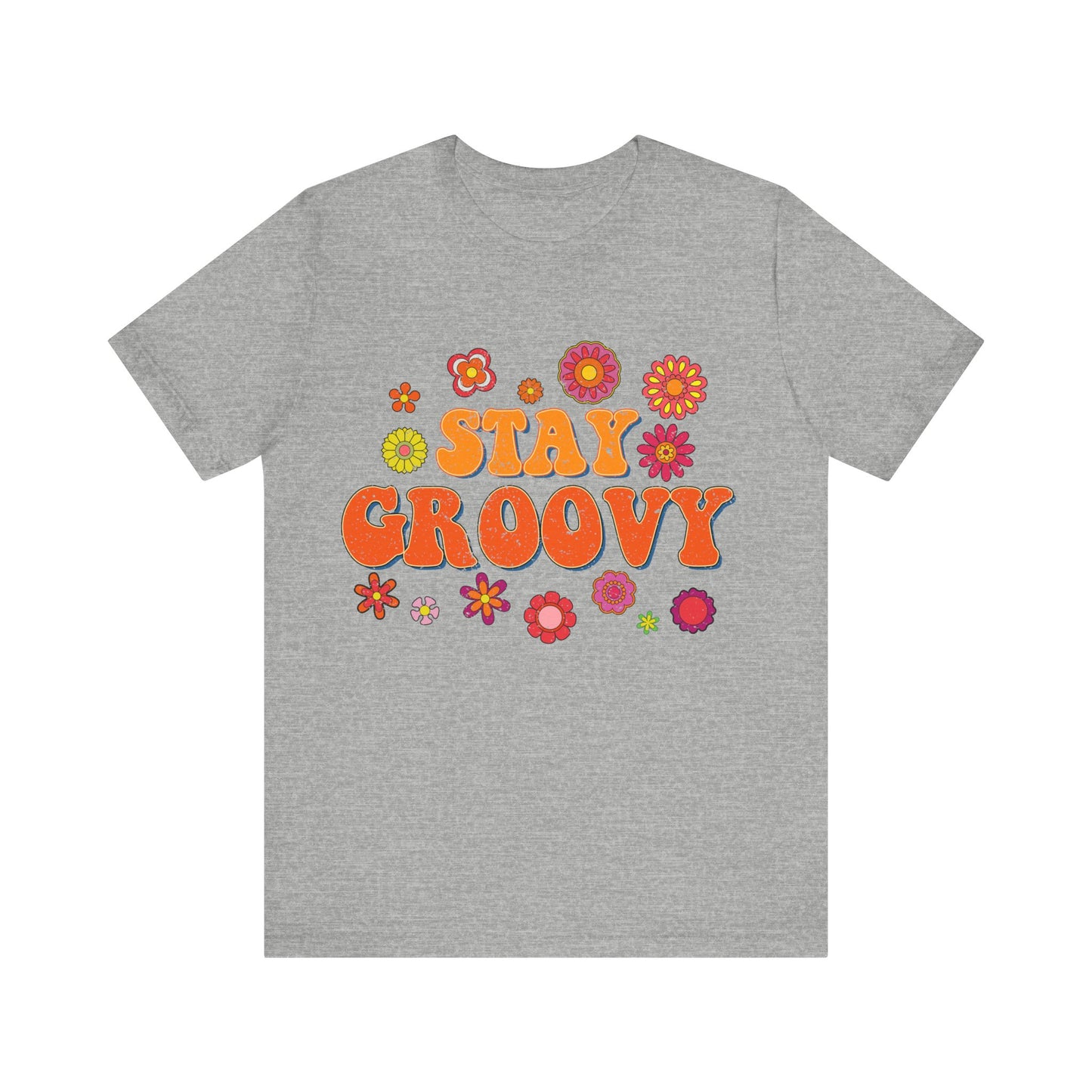 Stay Groovy Vintage Unisex Jersey Short Sleeve Tee Hippie T Shirt Boho Tee Gender Neutral Women's Men's Youth