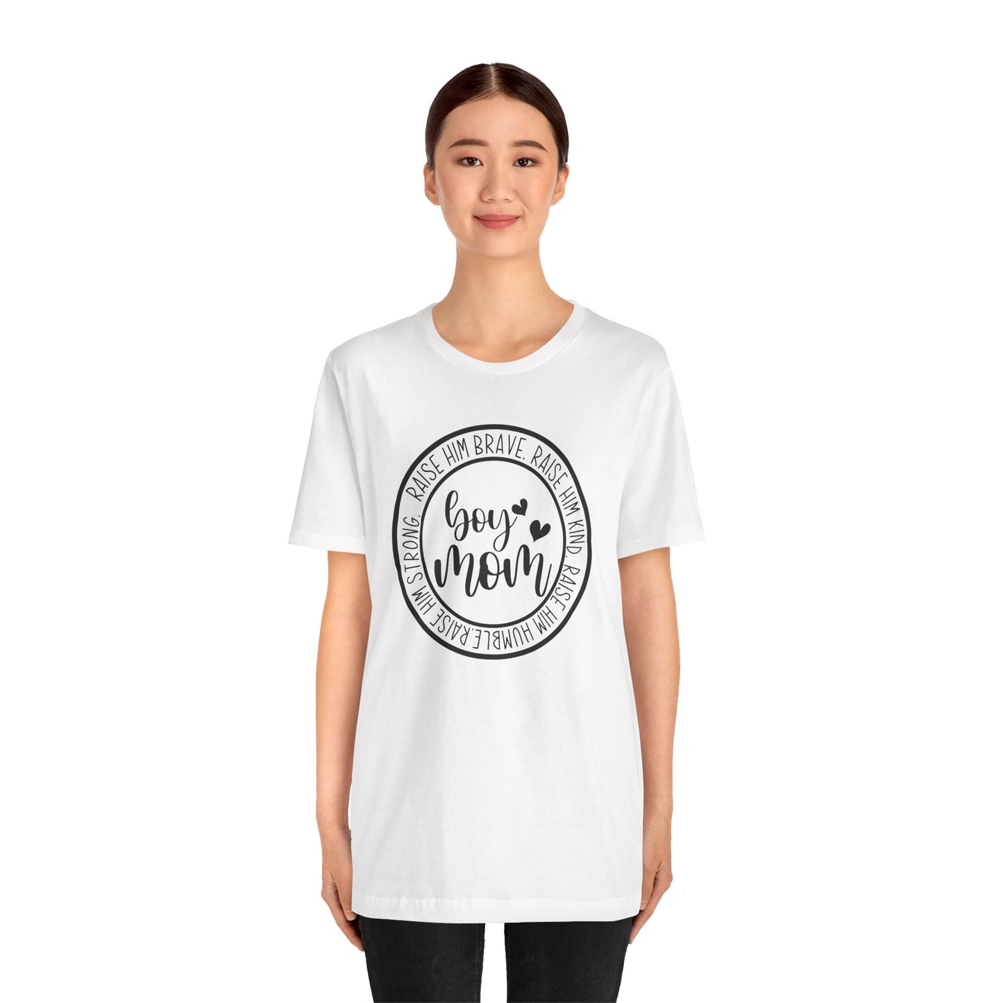 Women's Boy Mom T Shirt Unisex Jersey Short Sleeve Tee Women's T Shirt