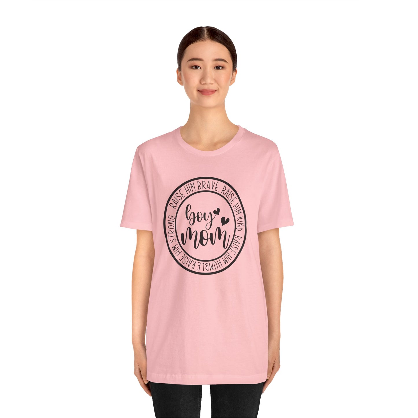Women's Boy Mom T Shirt Unisex Jersey Short Sleeve Tee Women's T Shirt