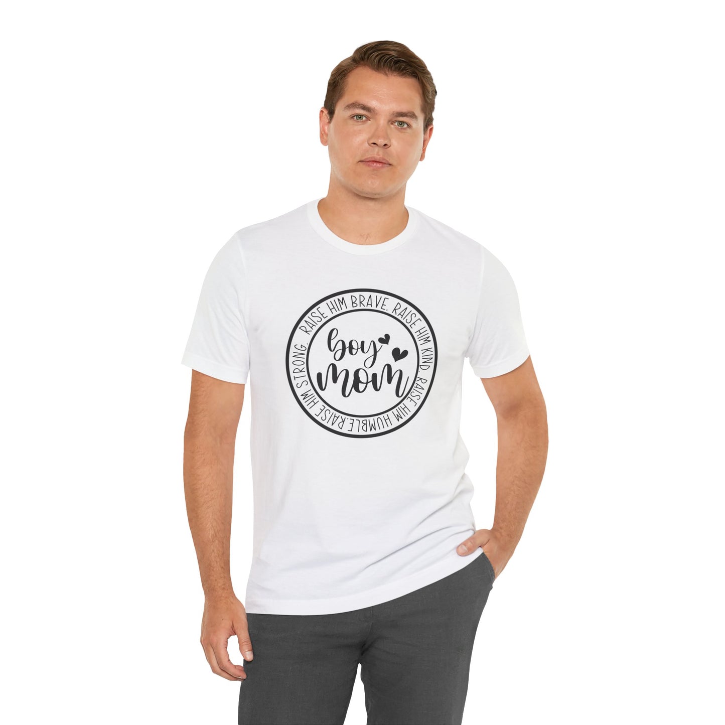Women's Boy Mom T Shirt Unisex Jersey Short Sleeve Tee Women's T Shirt