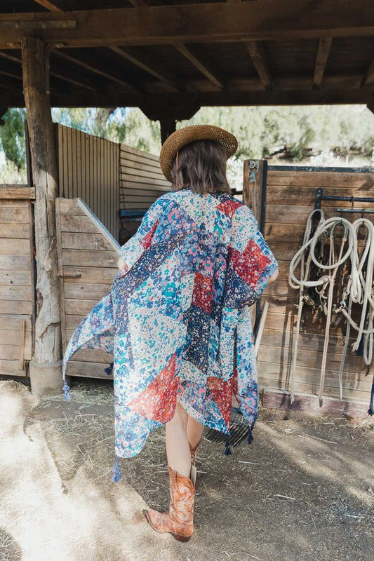 Patchwork Floral Kimono