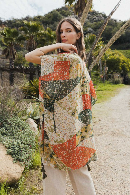 Patchwork Floral Kimono