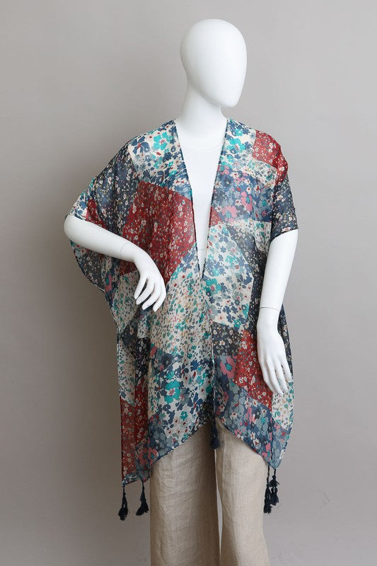 Patchwork Floral Kimono