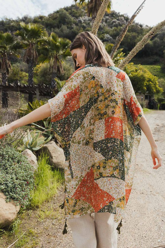 Patchwork Floral Kimono