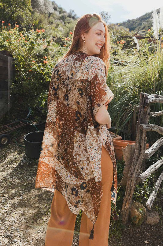 Patchwork Floral Kimono